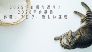 2025年の振り返りと2026年の抱負|休職、ブログ、そして新しい挑戦