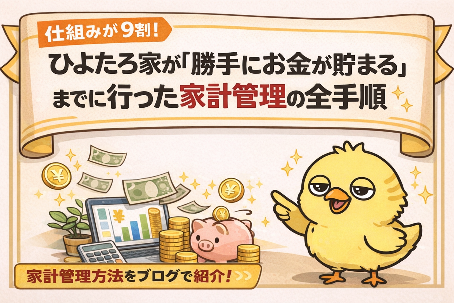 仕組みが9割！ひよたろ家が「勝手にお金が貯まる」までに行った家計管理の全手順